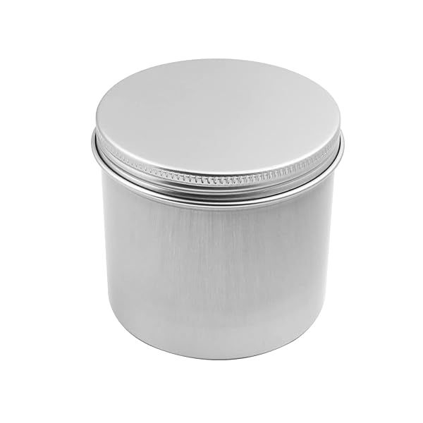 Buy Othmro 250ml Round Aluminum Cans with Screw Top Lid - Perfect for Lip Balm, Crafts, and Candles