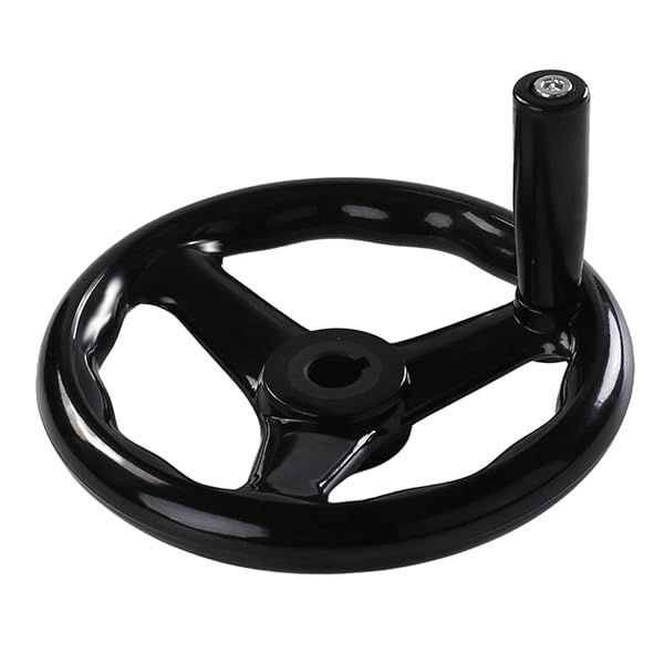 Buy Othmro 1Pcs 7.87in Black Bakelite Hand Wheel for Lathes & Milling Machines - Durable 3-Spoked Design