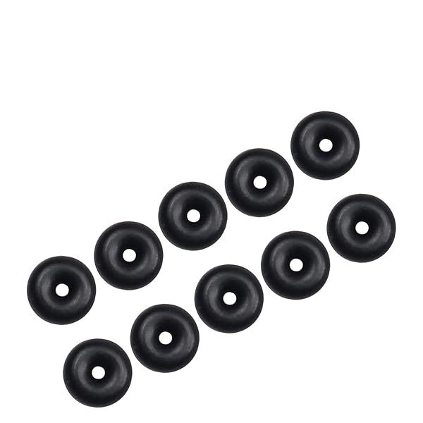 Othmro 250pcs Nitrile Rubber O-Rings 2mm Wire Dia 7mm OD for Oil Air Sealing Professional Plumbing Car Repair Black