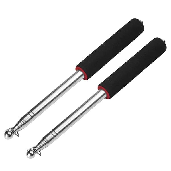 Othmro 2Pcs Hollow Telescopic Teaching Pointer Stick 55.1 Inch Handheld Presenter for Classroom and Whiteboard Red