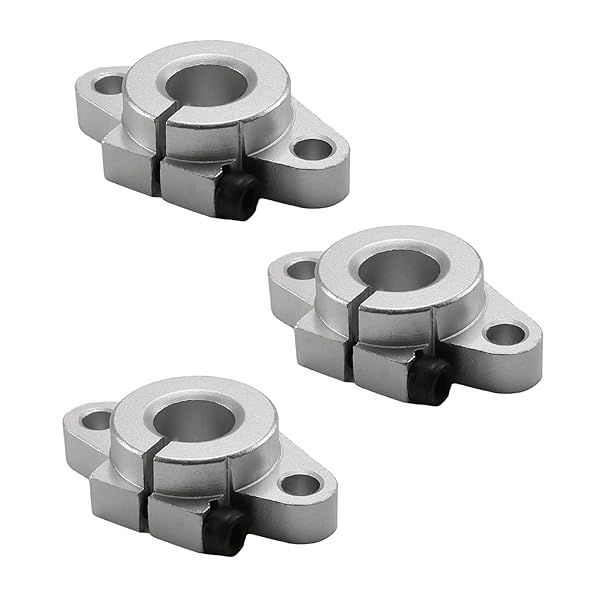 Othmro 4pcs SHF12 Aluminum Linear Motion Rail Clamping Rod Guide Support for 12mm Shaft