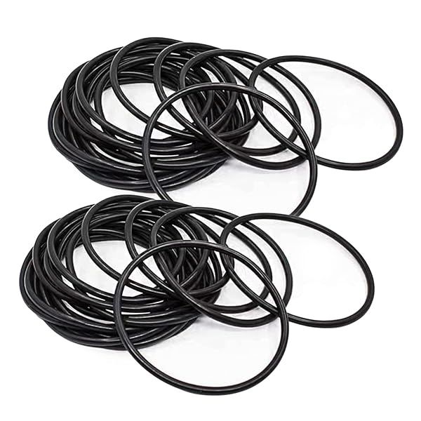 Othmro 50pcs Nitrile Rubber O-Rings 1.5mm Wire Dia 42mm OD for Oil Air Sealing Professional Plumbing Car Repair Black