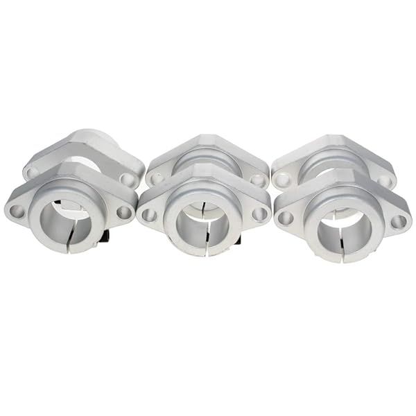 Othmro 6pcs SHF30 Aluminum Linear Motion Rail Clamping Rod Guide Support for 30mm Shaft