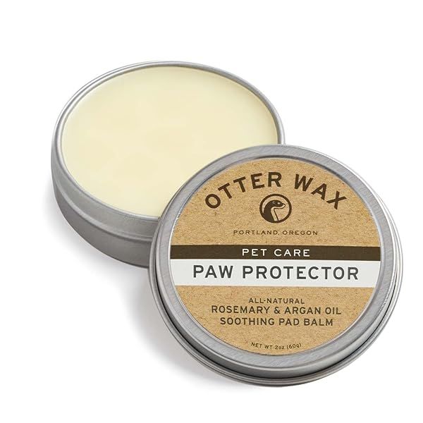 Otter Wax Paw Protector All Natural Rosemary Argan Oil Moisture Balm for Healing Pet Pads and Noses