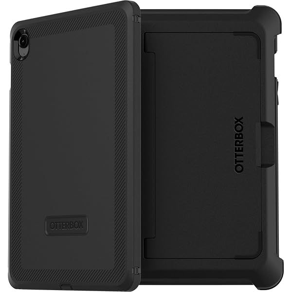 OtterBox Defender Case for Samsung Galaxy Tab S9 FE Shockproof Ultra Rugged Protective Case with Screen Protector Military Standard Black