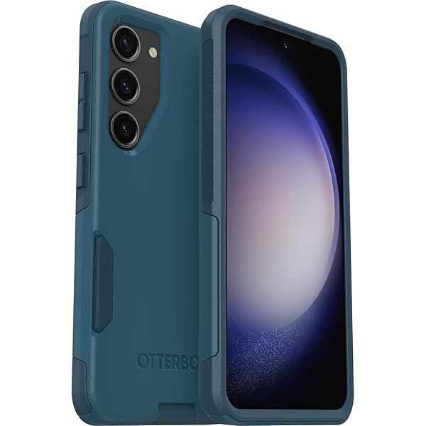 OtterBox Galaxy S23 Commuter Series Case Slim Tough Pocket Friendly with Port Protection in Blue
