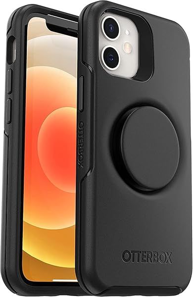 OtterBox Otter POP Symmetry Series Case for iPhone 12 Mini Black Durable Protection