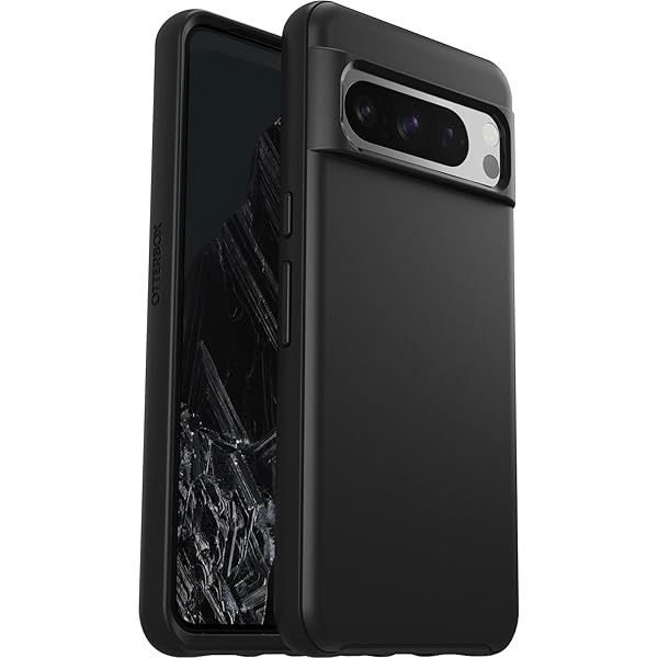 OtterBox Symmetry Case for Google Pixel 8 Pro Shockproof Drop Proof Protective Thin Case Military Standard Black