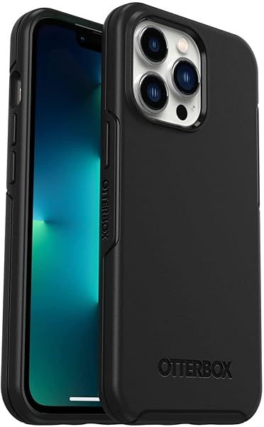 OtterBox iPhone 13 Pro (ONLY) Symmetry Series Case - BLACK, ultra-sleek, wireless charging compatible, raised edges protect camera &amp; screen