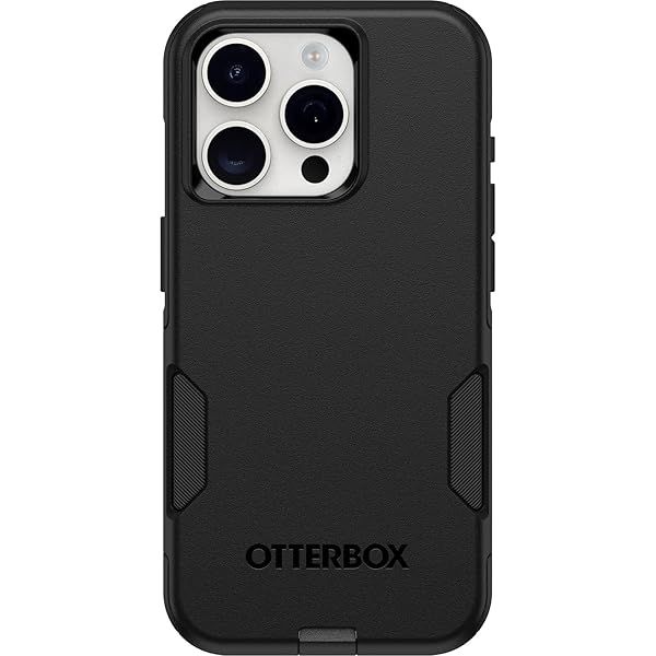 OtterBox iPhone 15 Pro Commuter Series Case Black Slim Tough Pocket Friendly with Port Protection