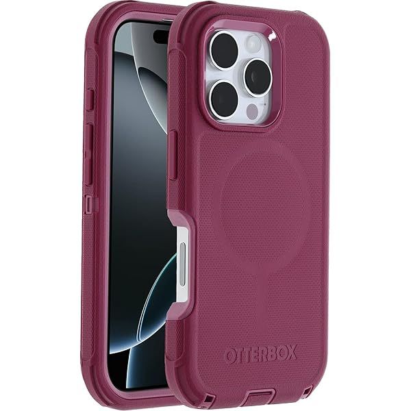 OtterBox iPhone 16 Pro Defender Series Case in Foxberry Pink for Ultimate Protection and Style