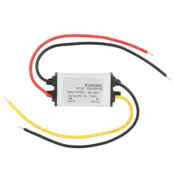 Oumefar 10W DC Voltage Converter 12V 24V to 5V 2A Step Down Module for Car LED Screen Non-Isolated Regulator