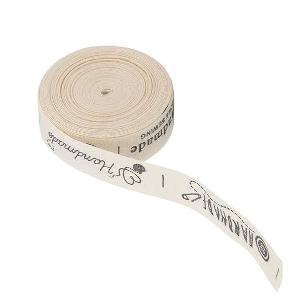 Handmade with Love Cotton Ribbon Tape - Perfect Sewing Tags & Gift Wrapping Labels