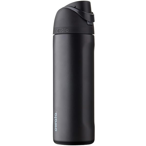 Owala FreeSip 24 oz Insulated Stainless Steel Water Bottle - BPA-Free, Perfect for Sports, Travel & School - Very Dark Color