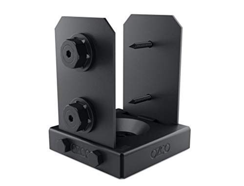 Buy Ozco 52107 Ironwood Lite 4x4 Post Base - Durable Black, 1 Per Pack | Fast Shipping!