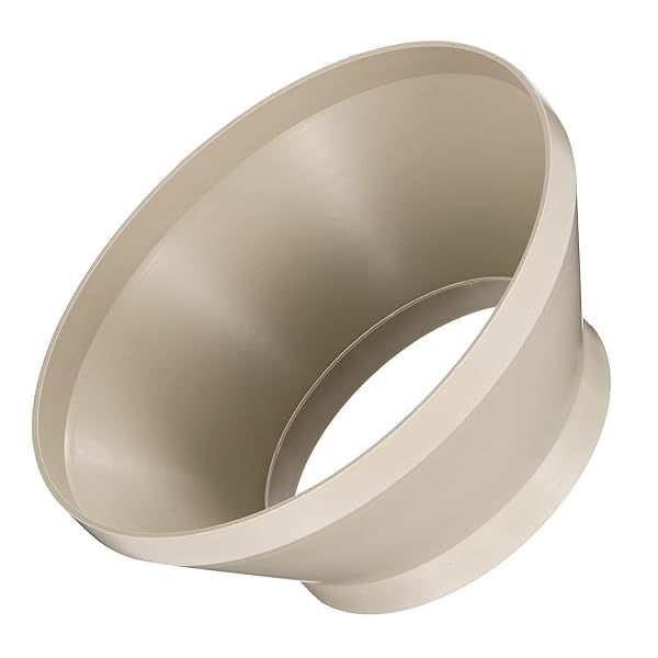 PATIKIL 12" to 8" Duct Reducer Connector, Heating Cooling Ventilation Tube Fire-Resistant Increaser Adapter Pipe Fitting for Vent System