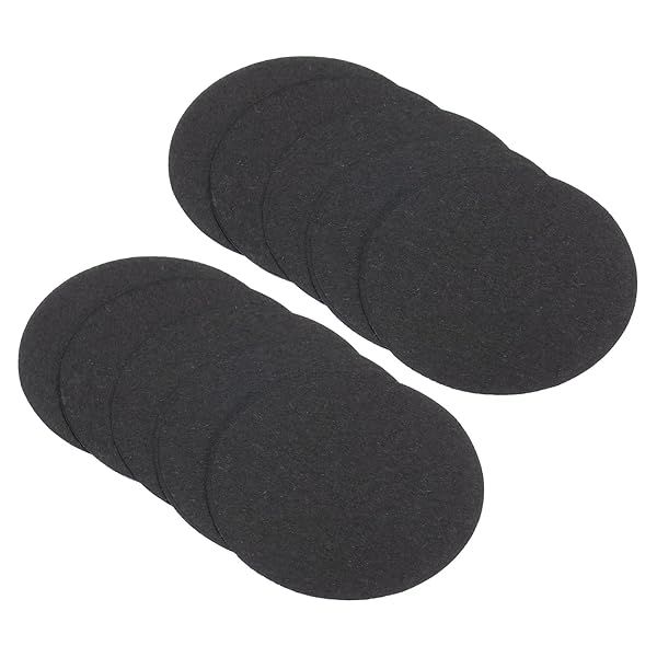 PATIKIL 2-inch Round Cardboard Paper, 50 Pcs Blank Disc Circles Slices for Party Decorations DIY Craft Arts Drawing Painting Writing, Black