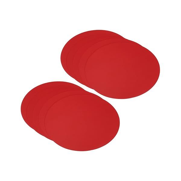 PATIKIL 5.9-inch Round Cardboard Paper, 50 Pcs Blank Disc Circles Slices for Party Decorations DIY Craft Arts Drawing Painting Writing, Red