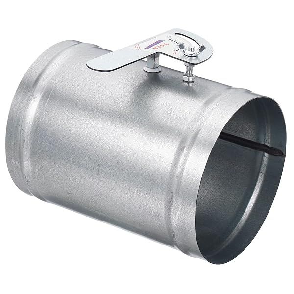 PATIKIL 6" HVAC Duct Manual Volume Damper, Metal Adjustment Airflow Ducting Backdraft Damper Control for Air Ventilation System