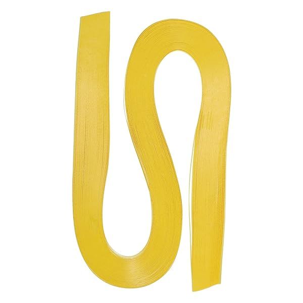 PATIKIL Quilling Strips Paper 120pcs 1 8"(3mm) 54cm Origami Paper Quilling Strip for Art DIY Hand Craft Christmas Lemon Yellow