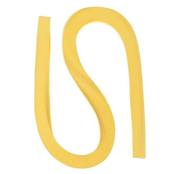PATIKIL Quilling Strips Paper 120pcs 3 16"(5mm) 54cm Origami Paper Quilling Strip for Art DIY Hand Craft Christmas Lemon Yellow