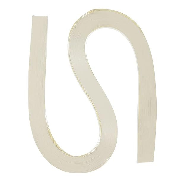 PATIKIL Quilling Strips Paper 120pcs 3 16"(5mm) 54cm Origami Paper Quilling Strip for Art DIY Hand Craft Christmas Light Beige