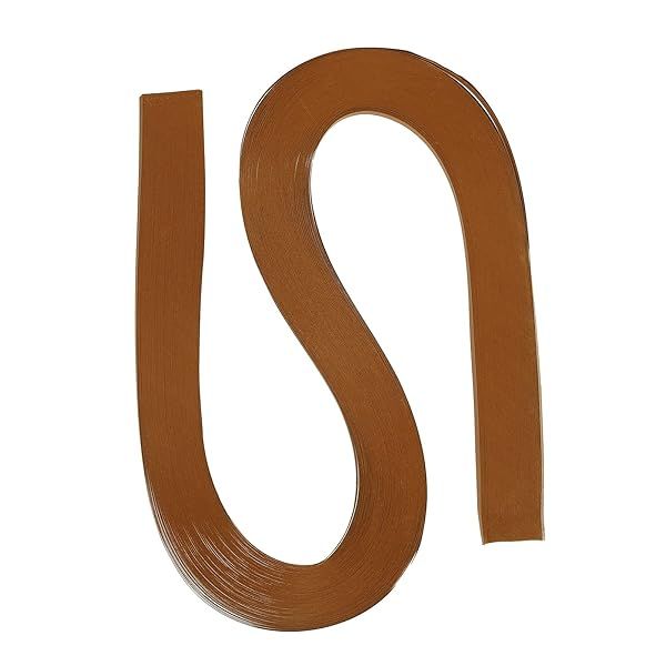 PATIKIL Quilling Strips Paper 120pcs 3 16"(5mm) 54cm Origami Paper Quilling Strip for Art DIY Hand Craft Christmas Light Brown