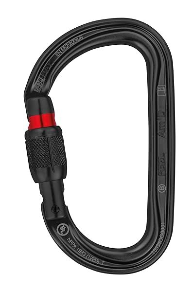 Buy PETZL AM'D Carabiner Black Screw-Lock - Durable & Reliable Climbing Gear