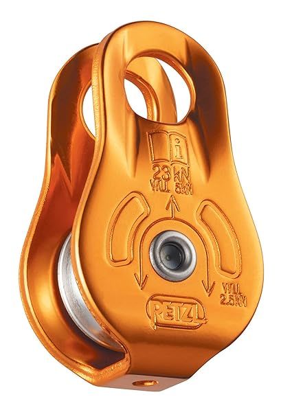PETZL FIXE Pulley: Compact & Versatile Hauling Solution with Fixed Side Plates - Ideal for Rigging & Outdoor Adventures