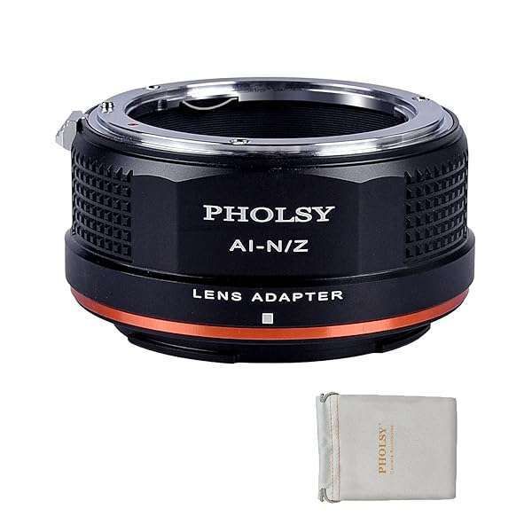 PHOLSY FTZ Lens Adapter for Nikkor AI/F/AIS/AF/AF-S to Nikon Z Cameras - Compatible with Z fc, Z30, Z9, Z8, Z6II, Z7II & More