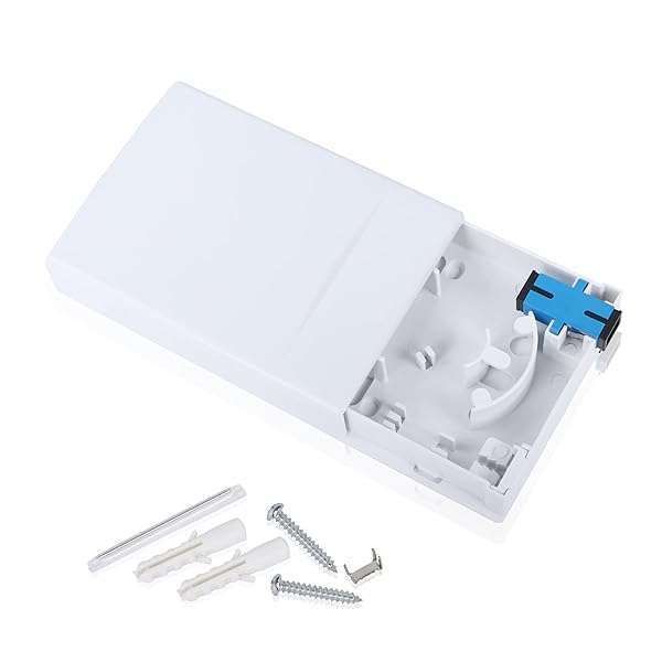 PNGKNYOCN Fiber Optic Terminal Junction Box - 2 Ports FTTH Desktop Panel for SC/UPC Connectors