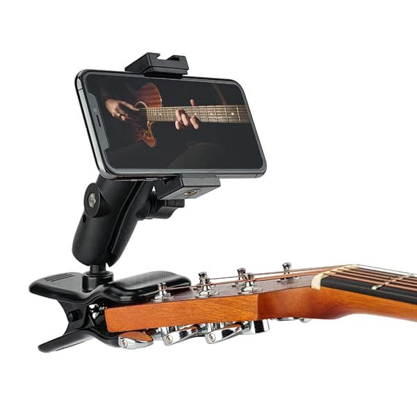 POWRIG Guitar Phone Holder & Action Camera Mount: Ultimate Accessory for Musicians