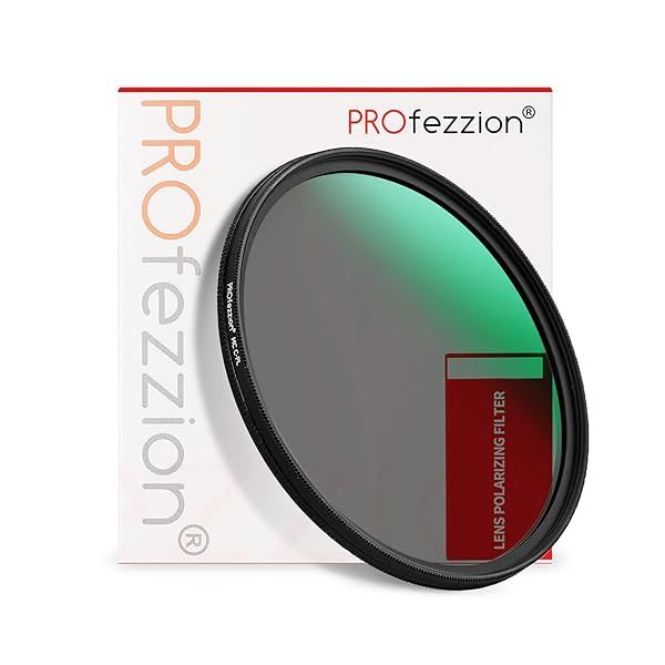 PROfezzion 49mm Circular Polarizer Filter for Canon EOS R10, R50, M50 - Ultra Slim 12-Layer CPL Lens Filter