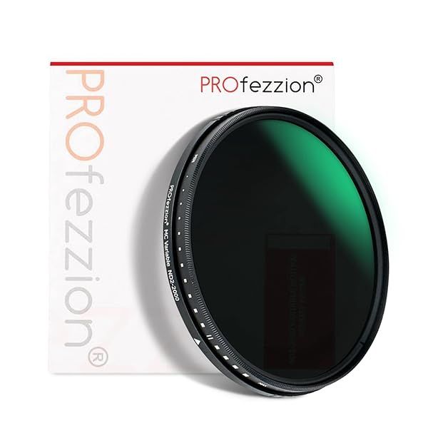 PROfezzion 82mm Variable ND Filter ND2-ND2000 for Canon and Nikon Lenses Enhance Your Photography with Versatile Light Control
