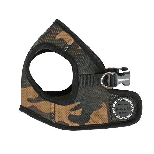 PUPPIA International Soft B Vest CAMO Harness for Small Dogs Comfortable and Stylish
