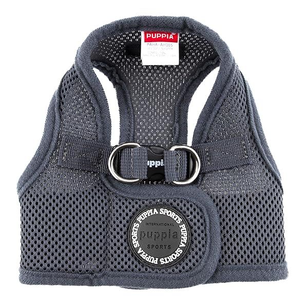 PUPPIA International Soft Vest Harness for X-Small Dogs in Grey Color