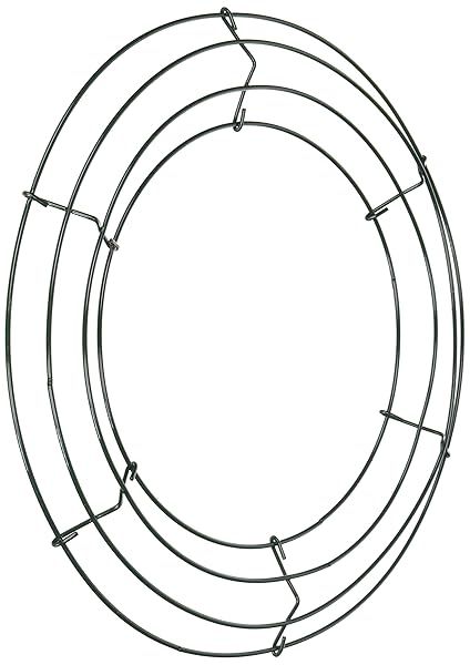 Panacea Wire 12 Inch Green Wreath Frame - Perfect for DIY Decor (Pack of 1)