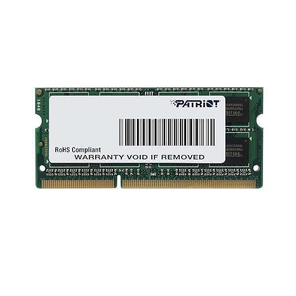 Patriot Memory 8GB DDR3 1600MHz SODIMM - High-Performance PC3-12800 CL11 Upgrade
