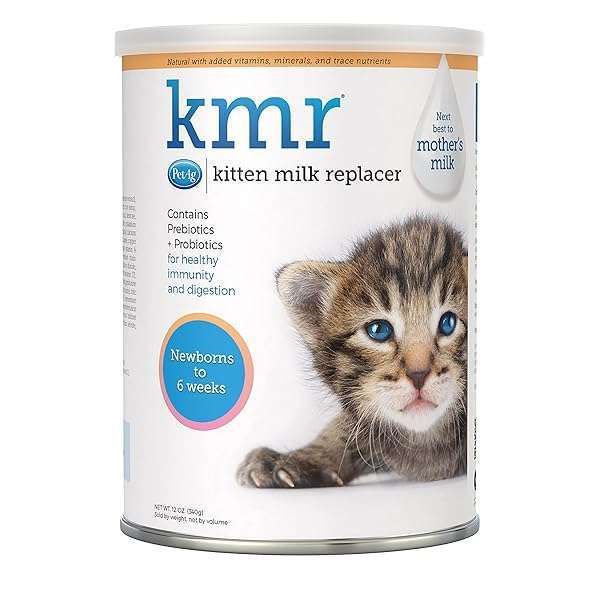 Pet-Ag KMR Kitten Milk Replacer Powder - Nutrient-Rich Formula for Newborn Kittens, Easy to Digest & Packed with Probiotics