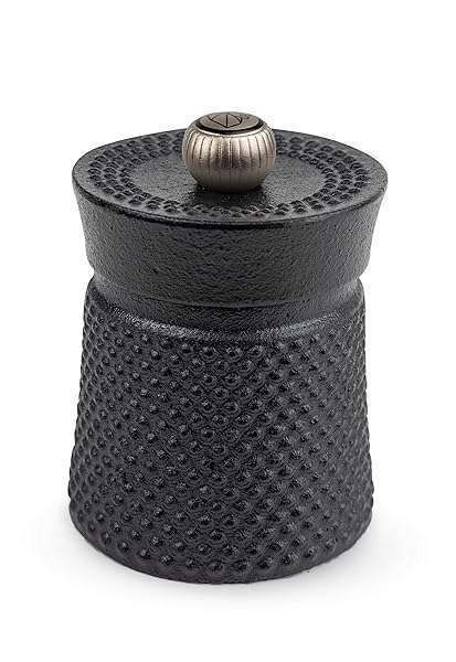 Peugeot 35402 BALI FONTE Black Cast Iron Pepper Mill - 8cm/3in | Durable & Stylish Kitchen Essential