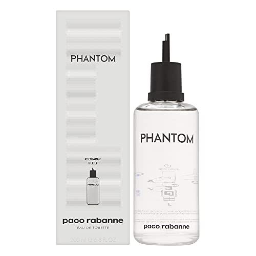 Phantom by Paco Rabanne for Men 6.8 oz Eau de Toilette Refill - Long-lasting Fragrance & Eco-Friendly Choice