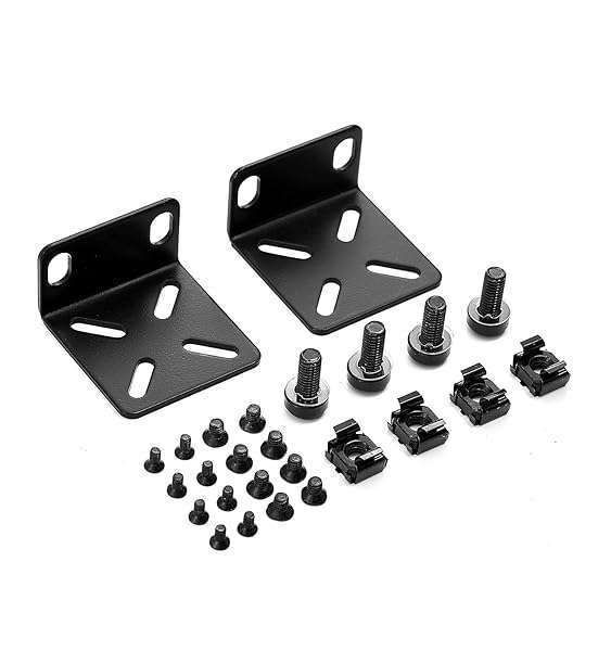 "PhyinLan 17.3" Rack Mount Kit for Cisco, NETGEAR, Dell & More - Adjustable Ears 14-29mm"