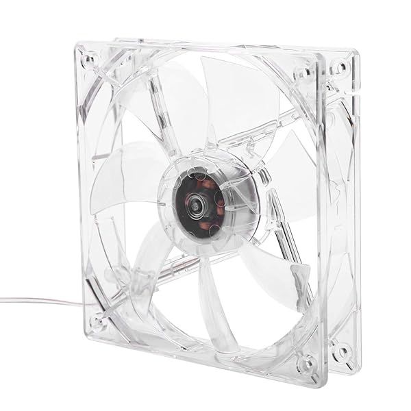 Pokerty 12CM USB Cooling Fan with Colorful LED Lights for PC and CPU Cooling