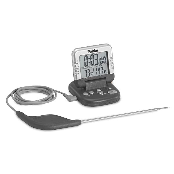 Buy Polder Digital In-Oven Thermometer/Timer - Accurate Cooking Tool in White