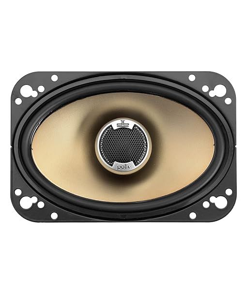 Polk Audio DB461 4x6 Coaxial Speakers - High-Quality Sound & Easy Installation (Pair, Black)