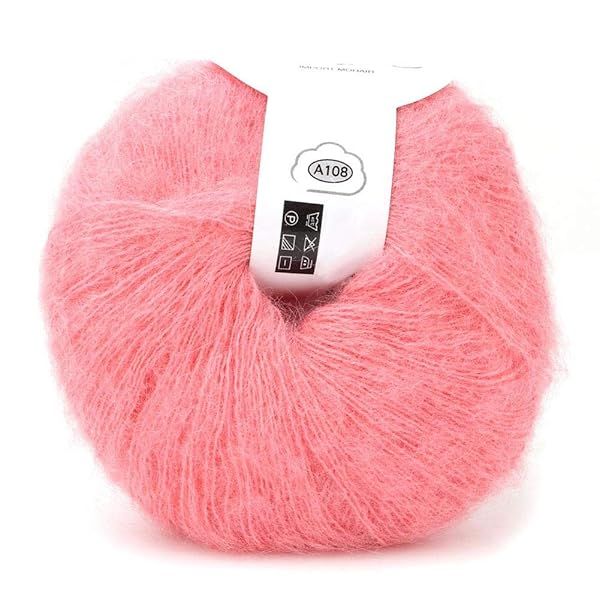 Soft Mohair Angora Wool Yarn for DIY Knitting & Crochet - Perfect for Cozy Projects!