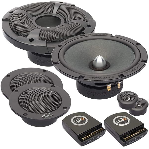 "PowerBass 2XL-63.3C 6.5" 3-Way Component Speakers - High-Quality Sound for Your Car"