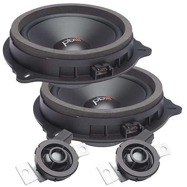 Upgrade Your Sound: Powerbass OE65C-FD 6.5'' Component Speakers for Ford/Lincoln Replacement