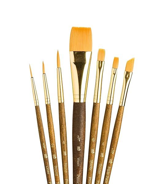 Princeton RealValue Paintbrush Brown for Smooth Painting and Precision Detailing
