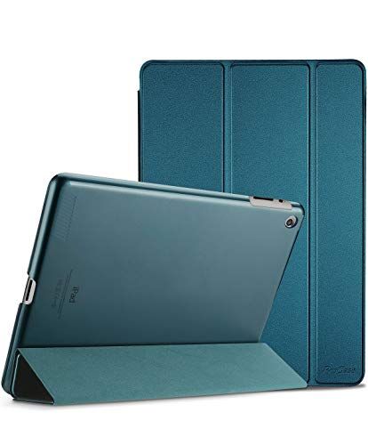 Procase Ultra Slim Lightweight Stand Case for iPad 2 3 4 with Translucent Frosted Back Smart Cover in Teal
